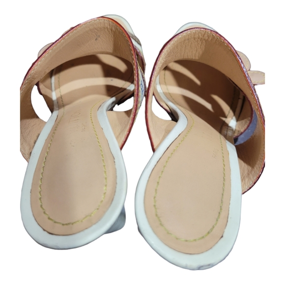 Louis Vuitton Lv Monogram White Multicolor Classic Floral Sandals Size EU 35 - Picture 7 of 12